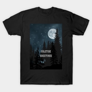 Yuletide Greetings - Yule Moon T-Shirt